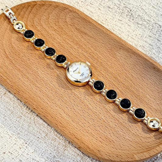 Black Stone Bracelet Watch