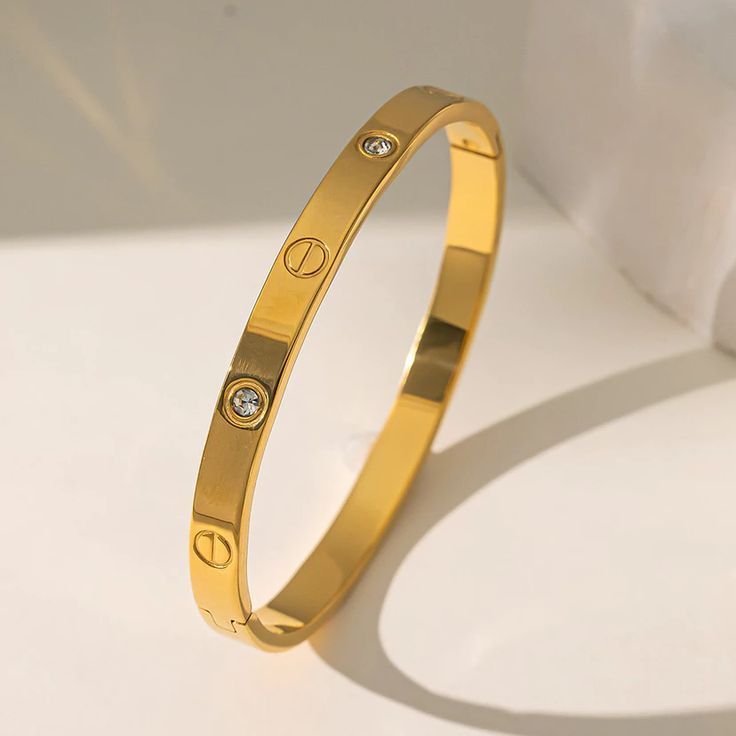 Statement Gold kada Bracelet