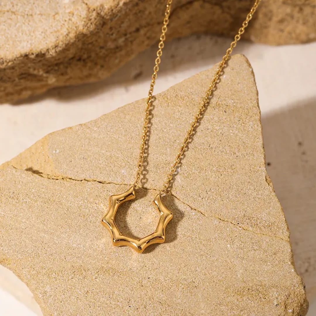 Ripple Circle Necklace