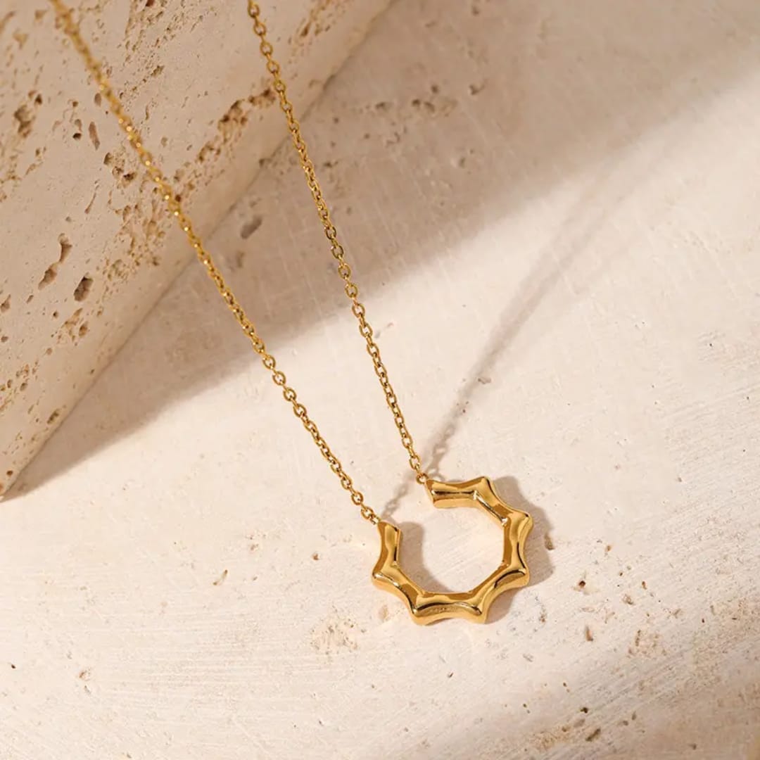 Ripple Circle Necklace