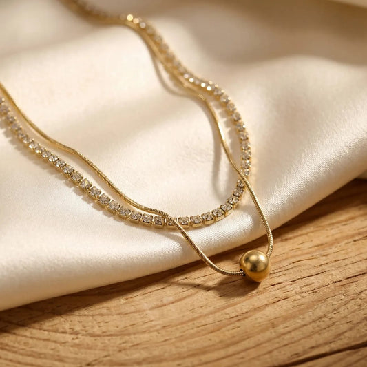 Layered Ball Necklace