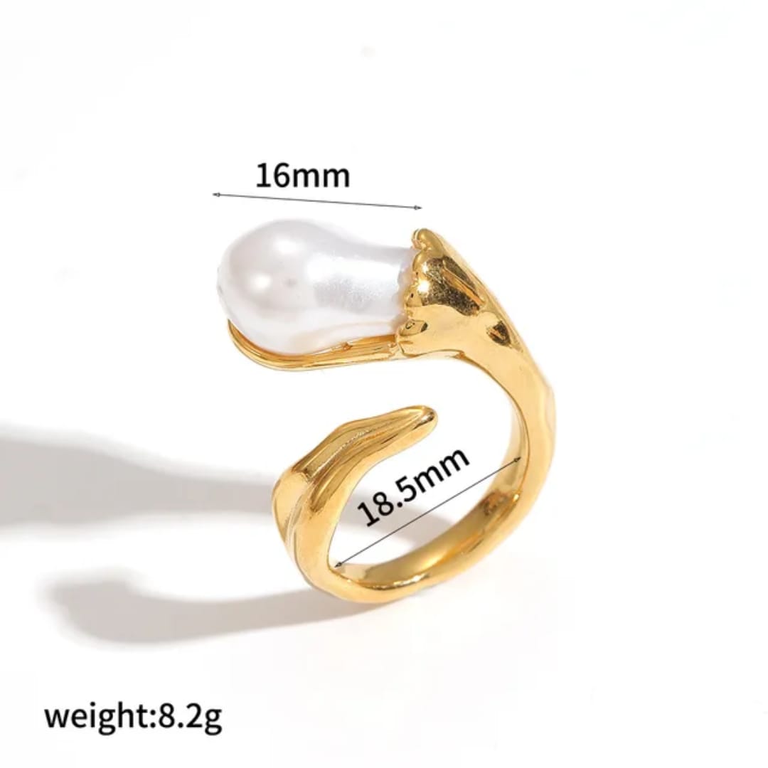 Pearl Cuff Ring