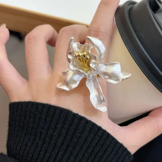 Bold Turquoise Bloom Ring