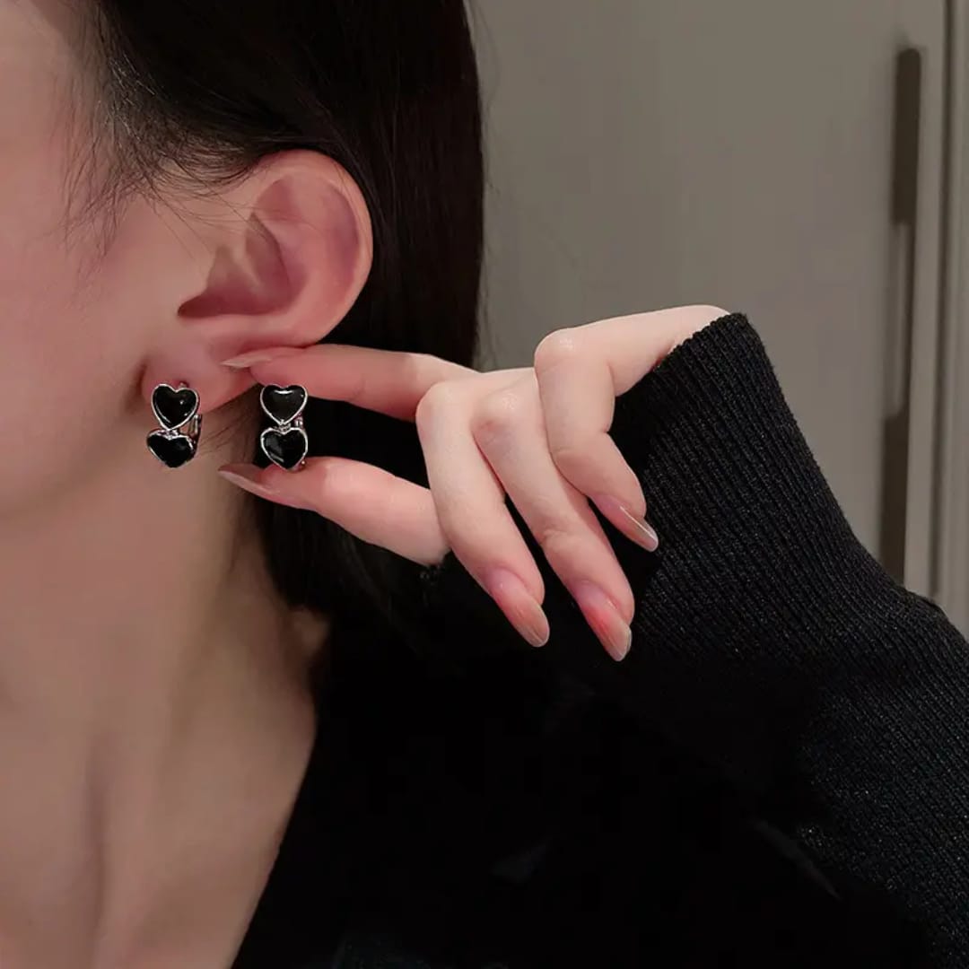 Heart Hoop Earrings