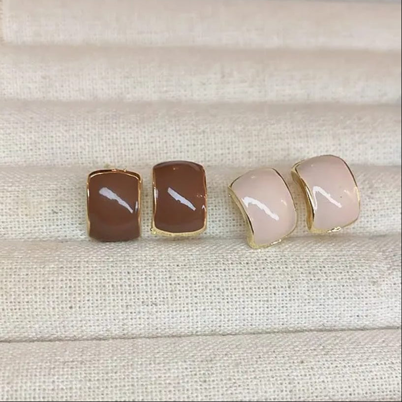 Marble Stud Earrings