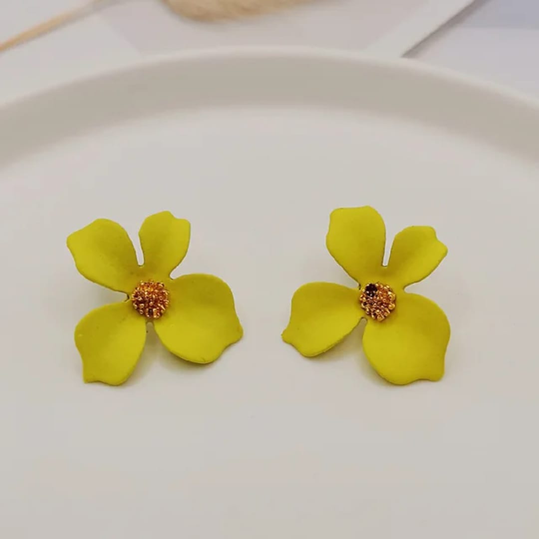 Petal Flower Stud Earrings