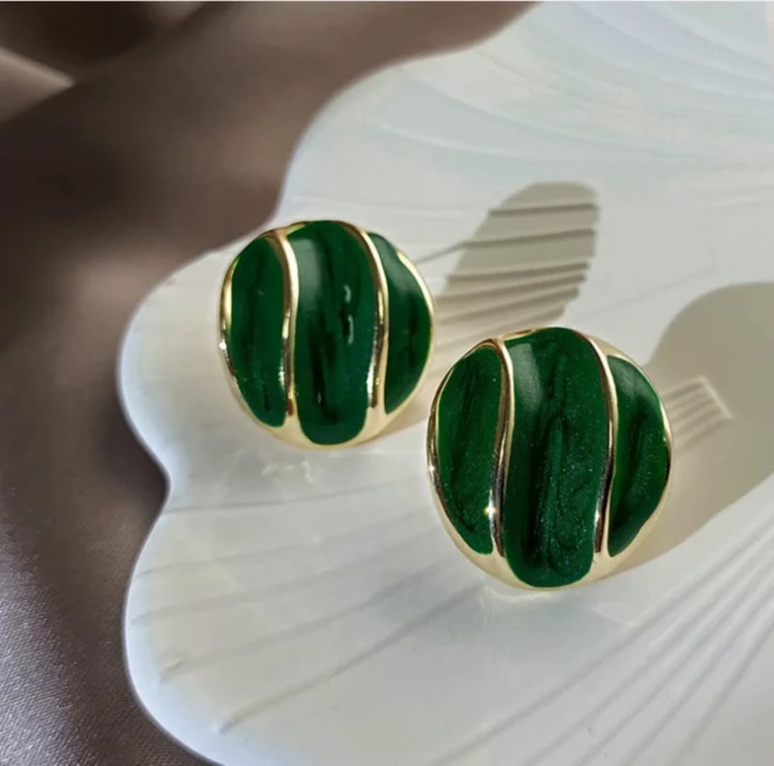 Round Enamel Studs