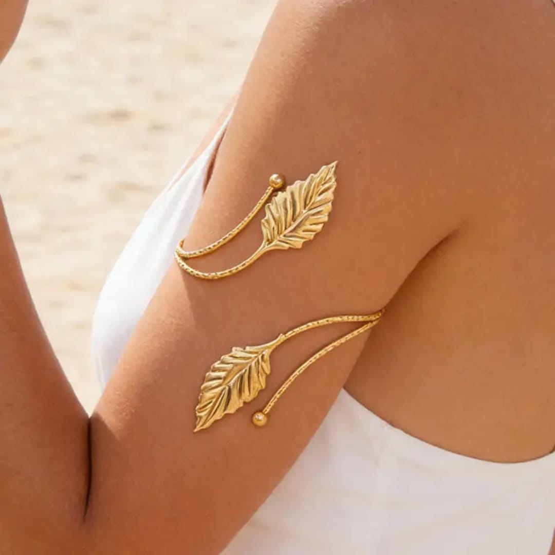 Golden Leaf Arm Cuff