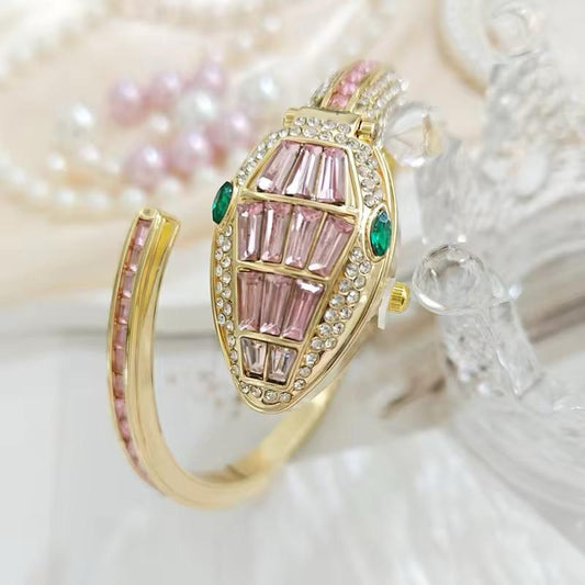 Pink Snake Style Watch