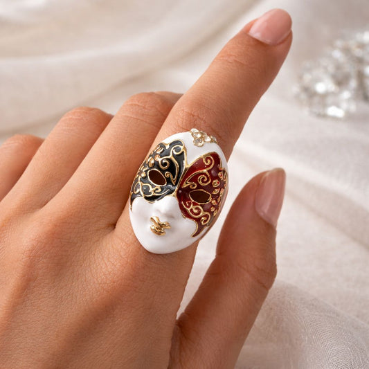 Fancy Mask Designer Ring