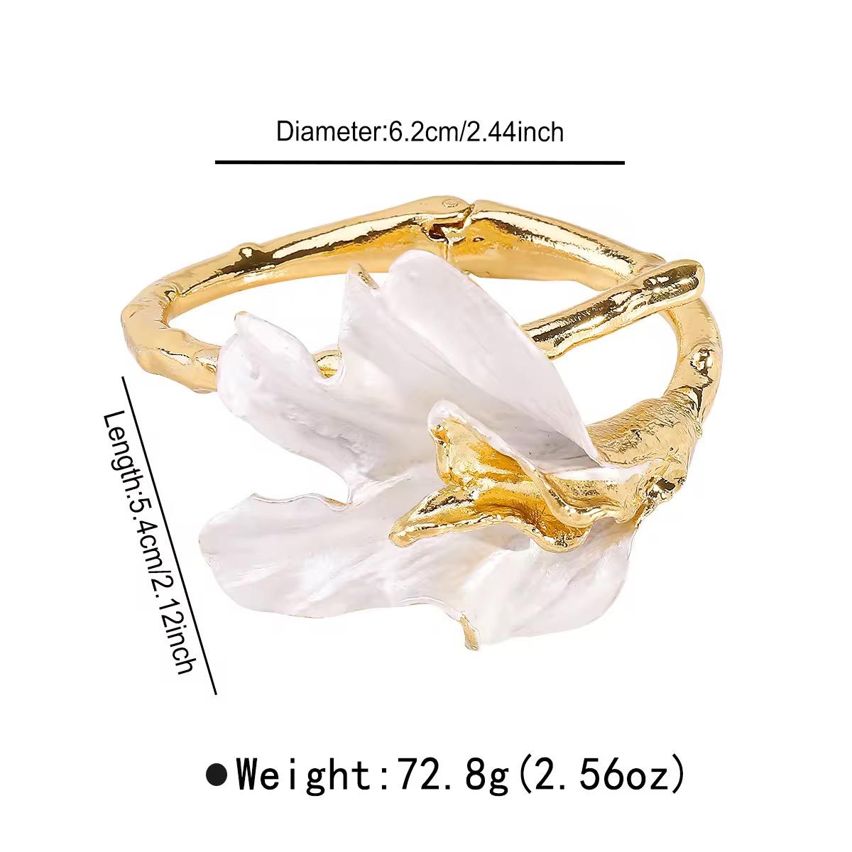 French-Style Nature Inspired Metal Bracelet