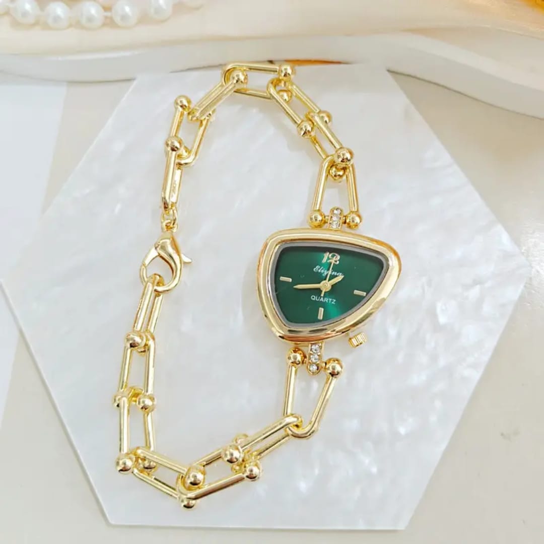 Triangle Dial Chain Watch