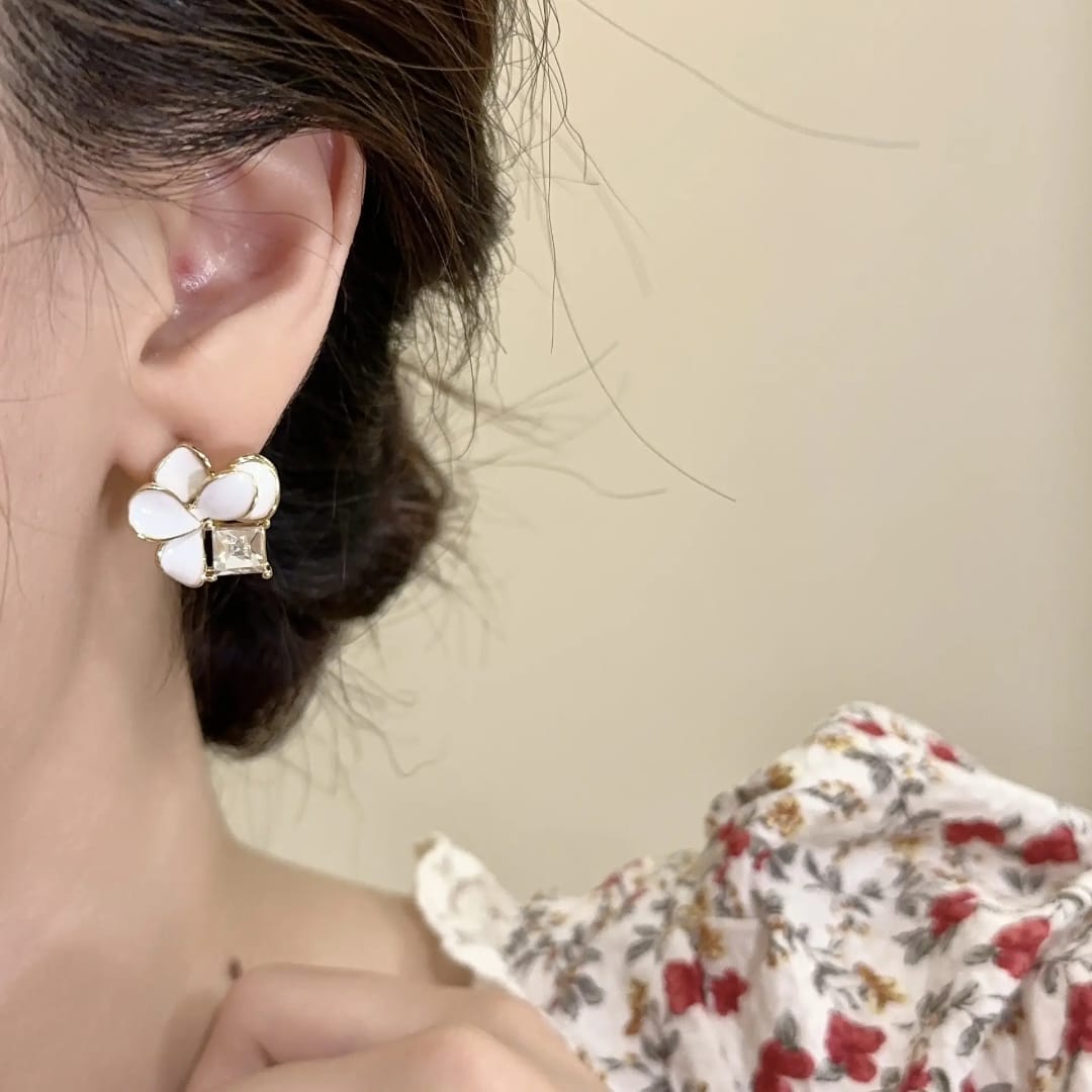 Petal Crystal Studs