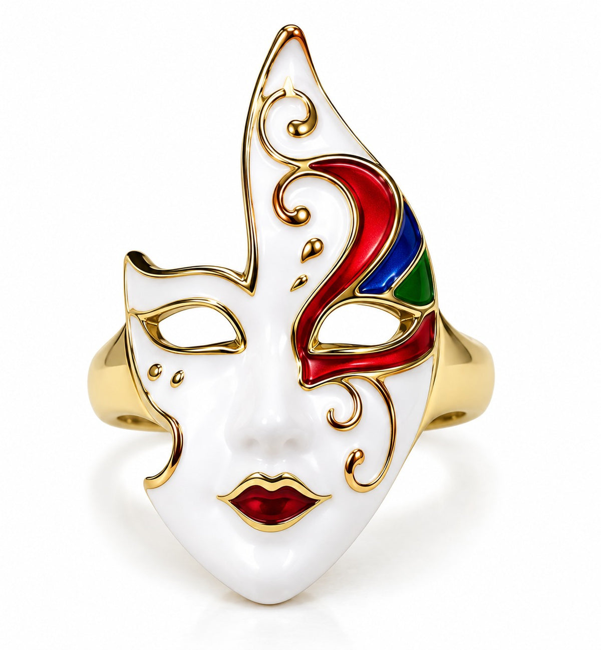 Fancy Mask Designer Ring