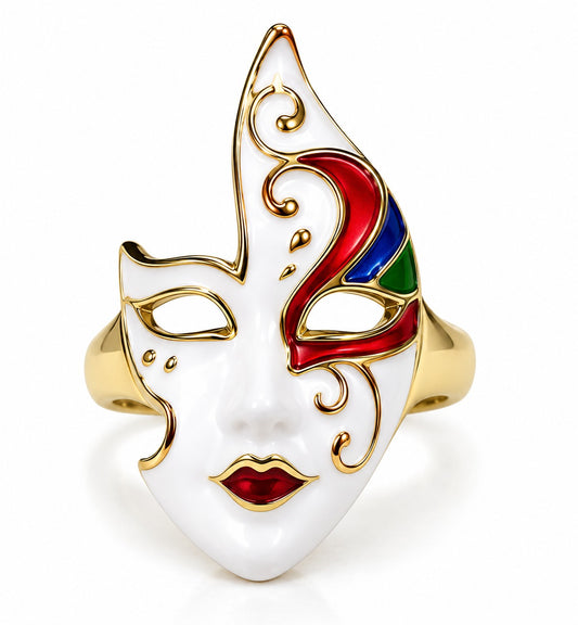 Fancy Mask Designer Ring