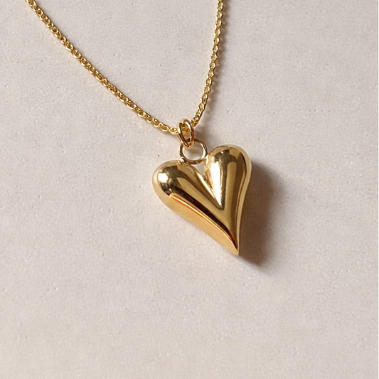 Gold Heart-shaped Necklace