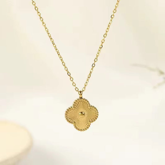 Golden Clover Necklace - N17