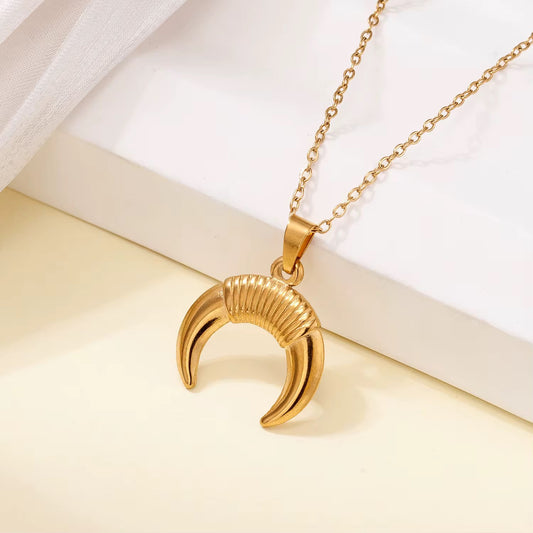 Moon Pendant Necklace - N7